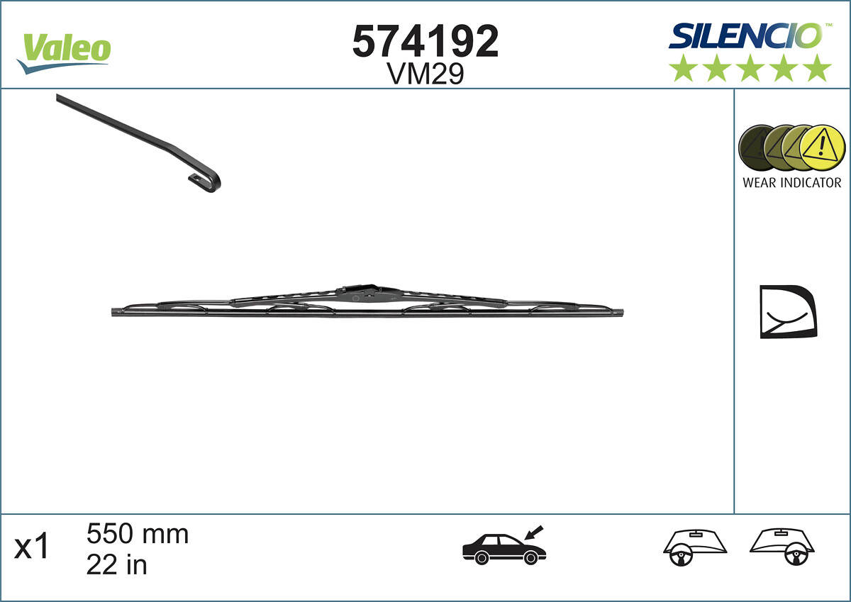 Lamela stergator VALEO 574192
